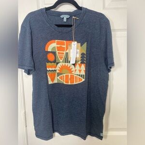 Toad & Co Boundless Jersey Midnight Organic cotton Crew Neck T-shirt Size Medium